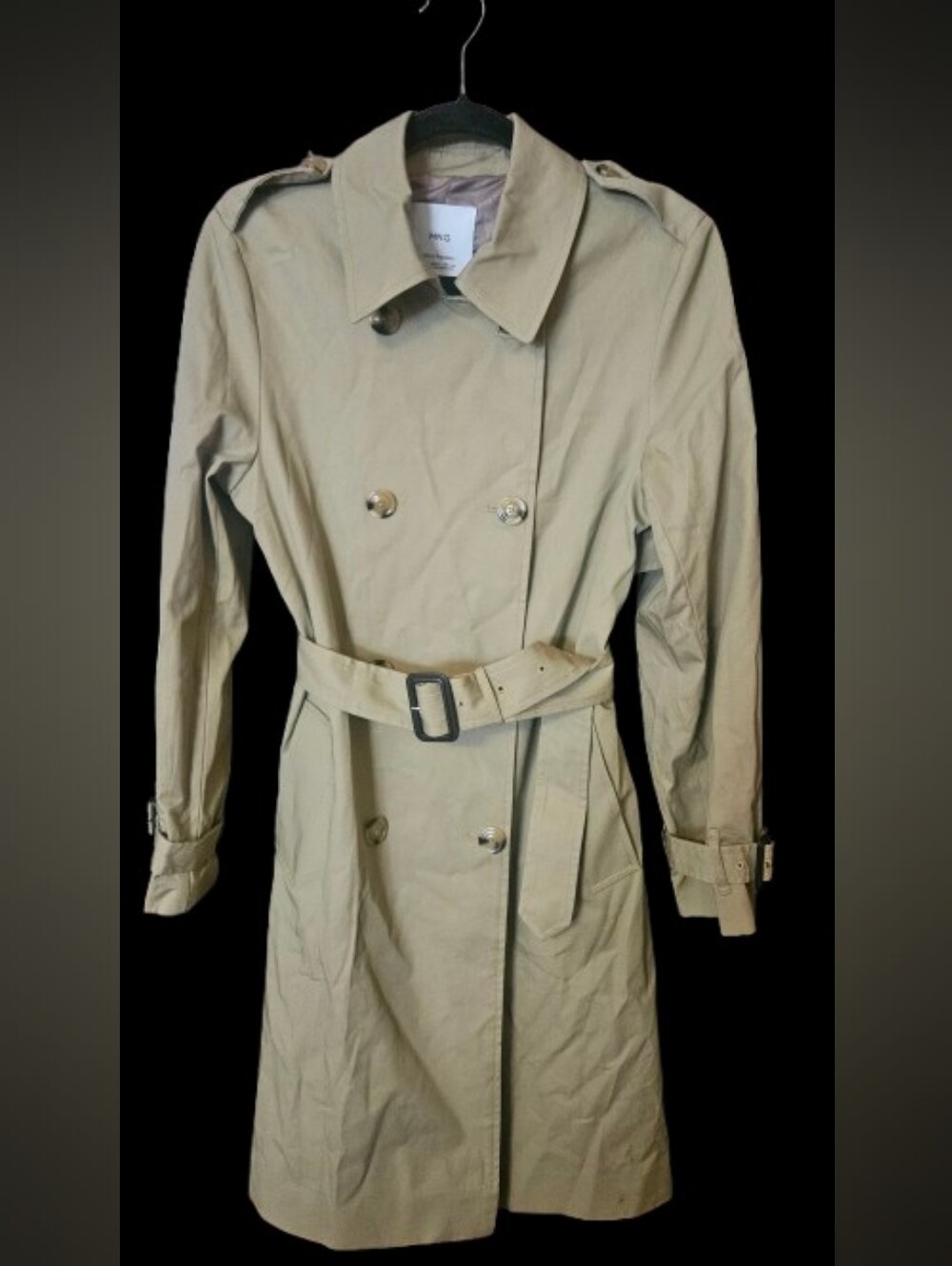 *NWOT Mango (MNG) Long Classic Trench Coat with belt
